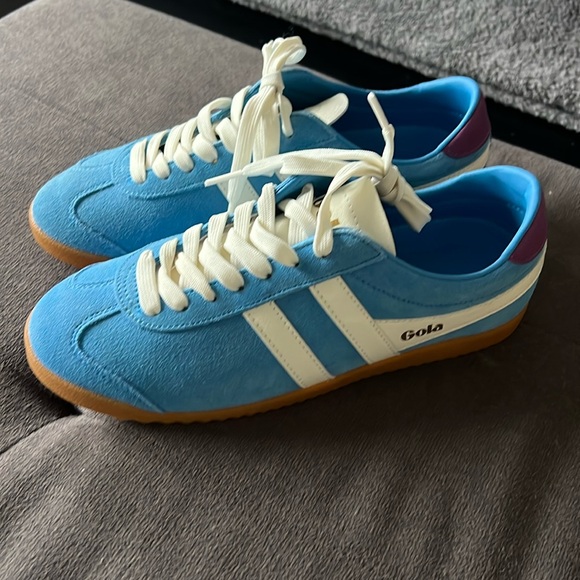 Gola Bullet Suede Santorini/off white/foxglove NWT and box size 6/37 - Picture 2 of 11